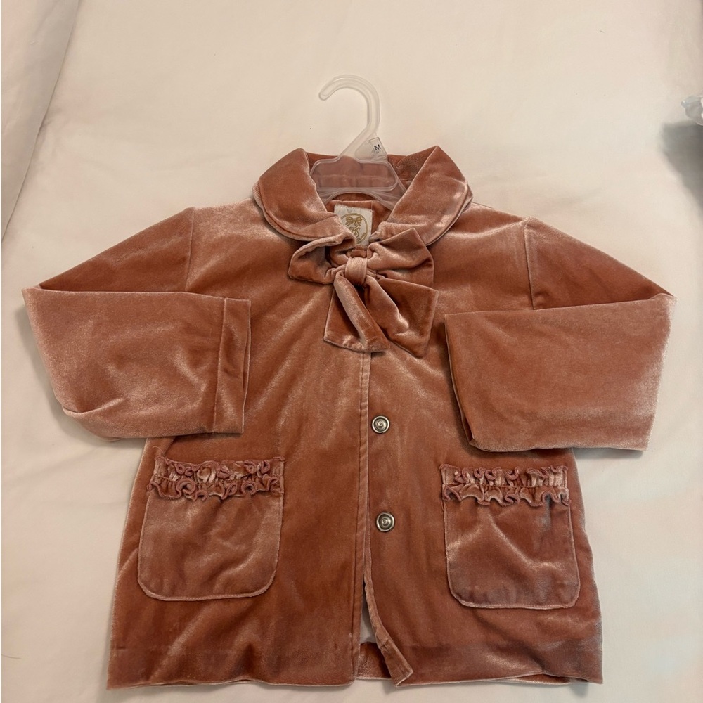 Little Bear Smocks Velvet Jacket